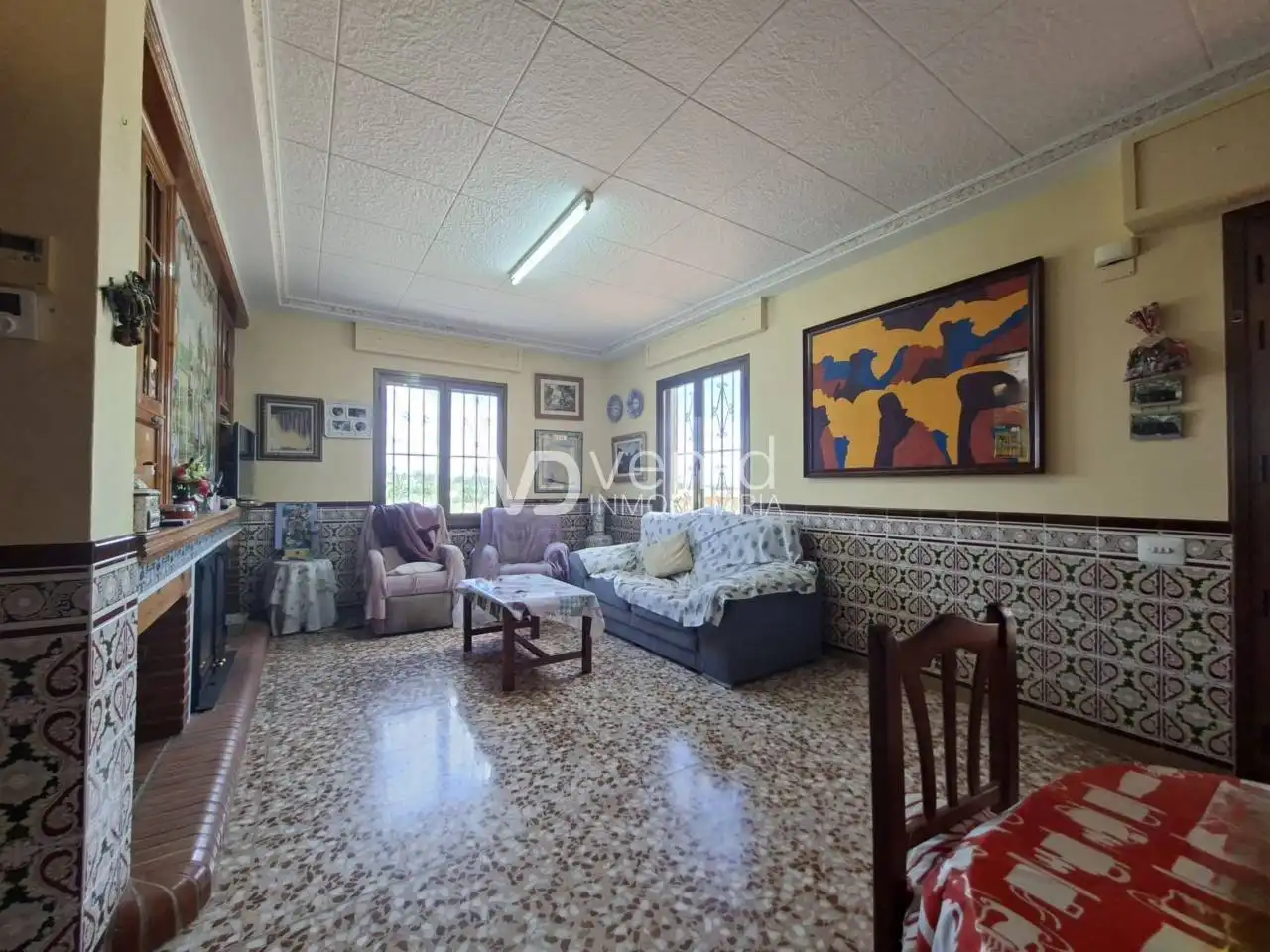 Sala de estar de Casa o chalet en venta en Enguera con Aire acondicionado, Calefacción y Jardín privado