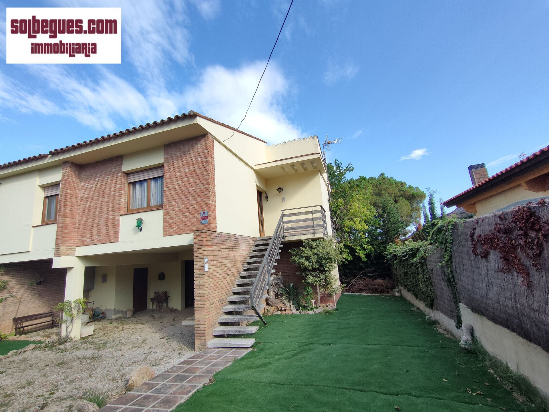 Exterior view of House or chalet for sale in Begues  with Private garden and Storage room