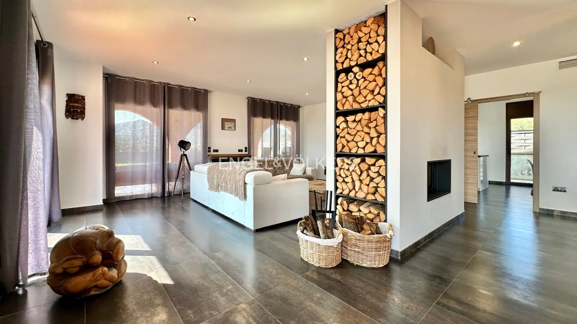 Living room of Houses for sale in Vilanova d'Escornalbou  with Air Conditioner, Heating and Private garden