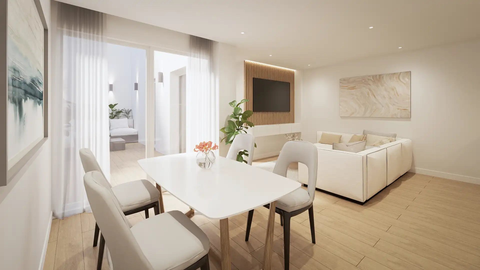 Living room of Apartments for sale in San Vicente del Raspeig / Sant Vicent del Raspeig  with Air Conditioner, Terrace and Oven