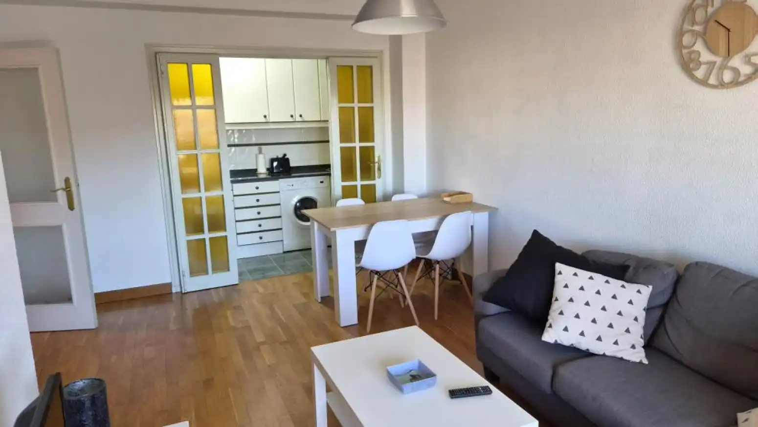 Sala de estar de Piso de alquiler en Salamanca con Calefacción, Parquet y Amueblado