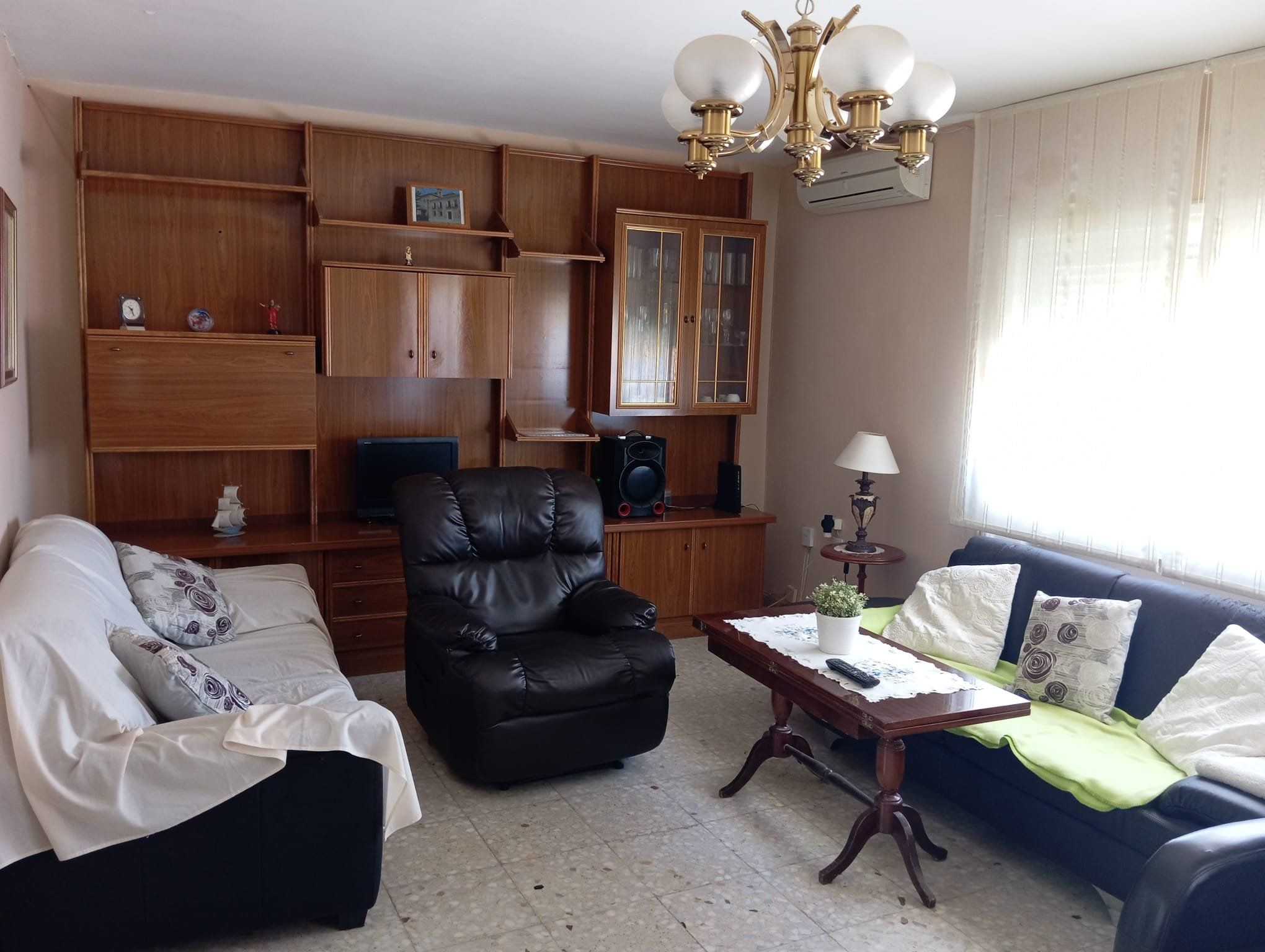 Living room of Flat for sale in Lillo  with Heating, Parquet flooring and Furnished