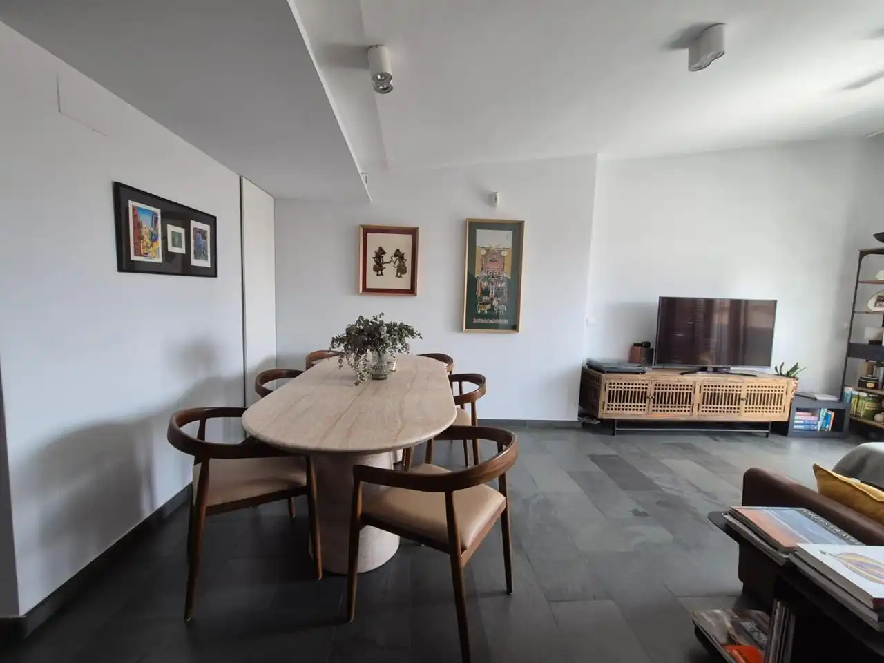 Comedor de Piso en venta en Alicante / Alacant con Aire acondicionado, Terraza y Amueblado