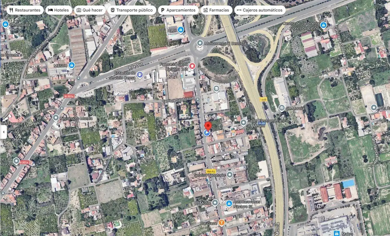 Vista exterior de Local de lloguer en Murcia