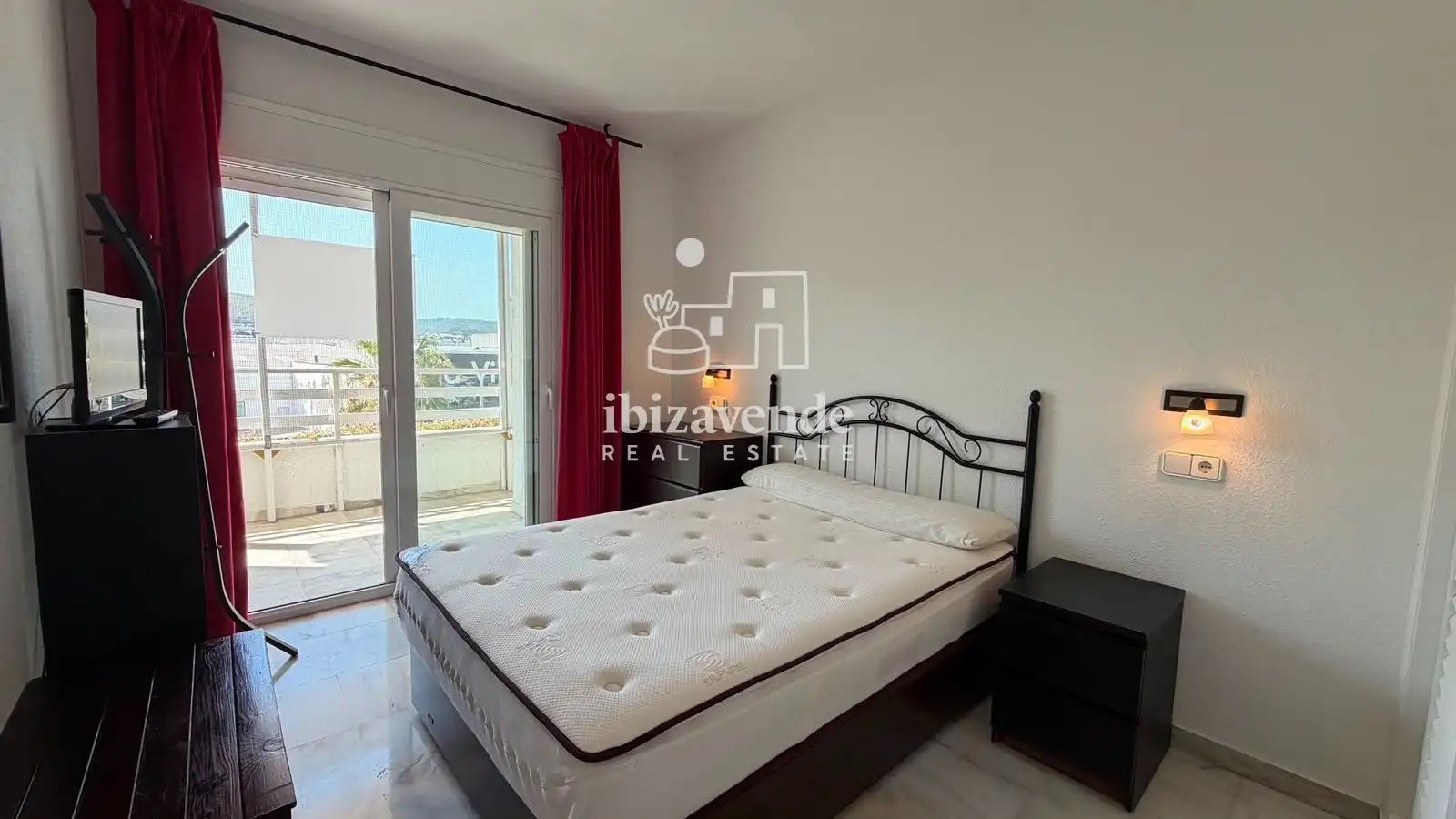 Bedroom of Flat for sale in Eivissa  with Air Conditioner, Swimming Pool and Furnished