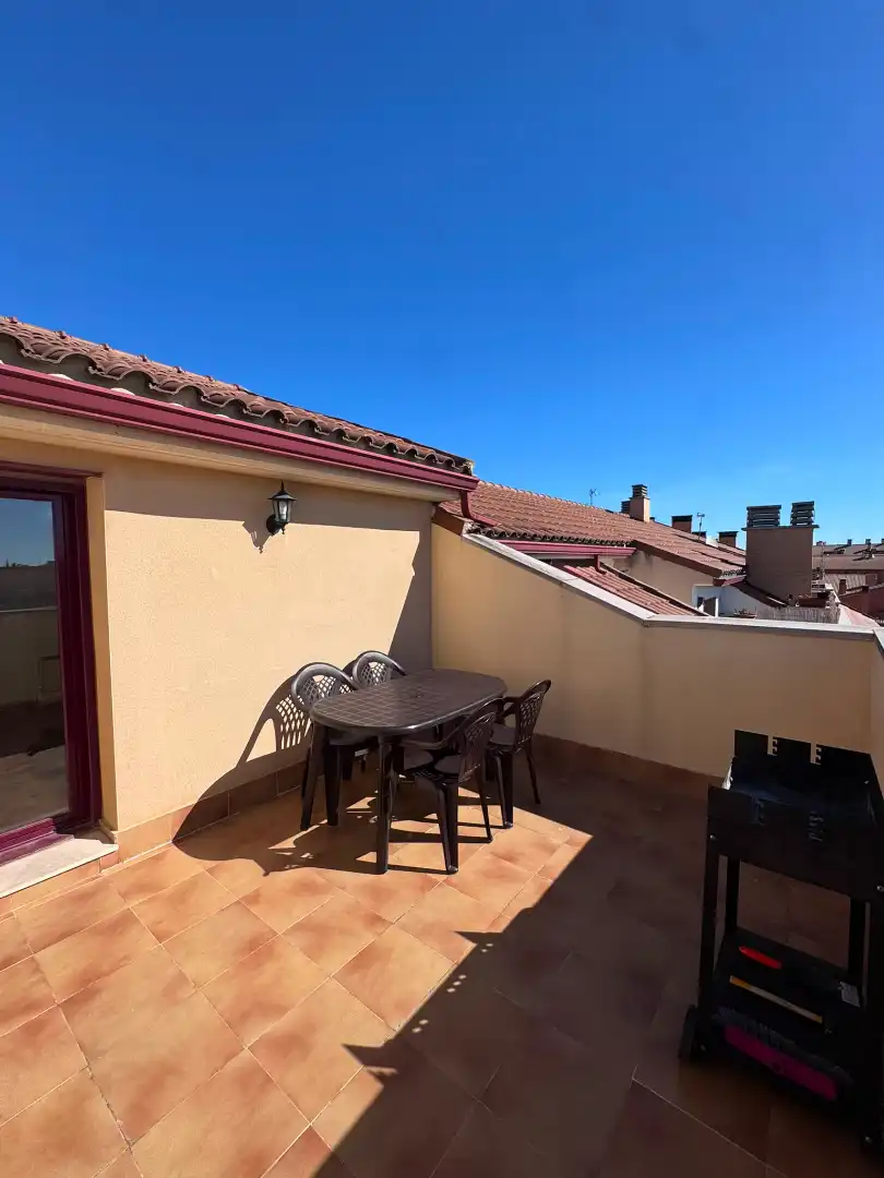 Terrasse von Maisonette zum Verkauf in La Muela mit Klimaanlage, Heizung und Privatgarten
