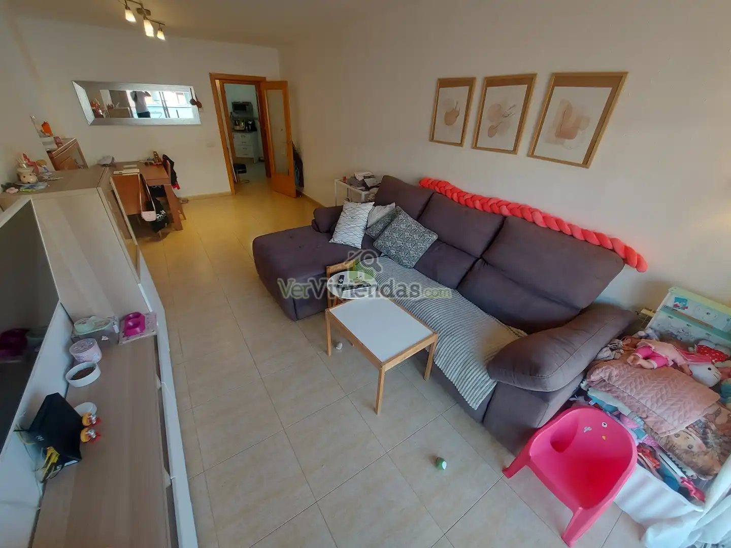 Sala de estar de Piso en venta en Vallirana con Aire acondicionado, Calefacción y Trastero