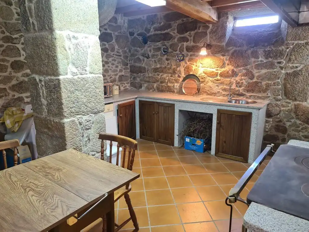 Cocina de Casa o chalet en venta en Dodro con Jardín privado, Parquet y Trastero