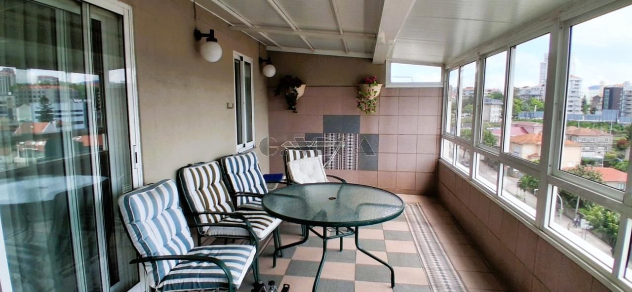 Terrace of Flat for sale in Vigo   with Heating, Parquet flooring and Storage room