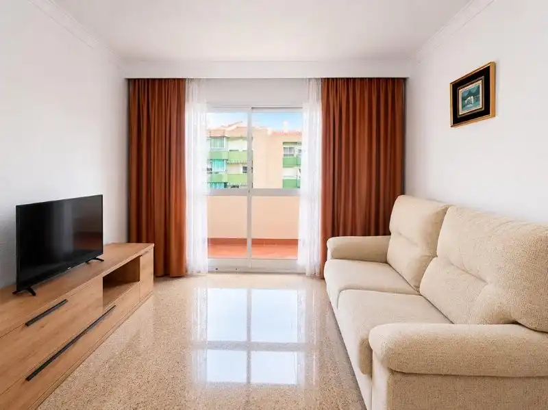 Sala de estar de Piso de alquiler en Málaga con Terraza y Amueblado