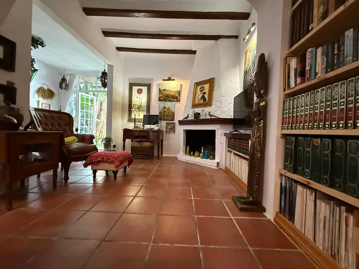Living room of Houses for sale in La Pobla de Vallbona  with Air Conditioner, Heating and Private garden