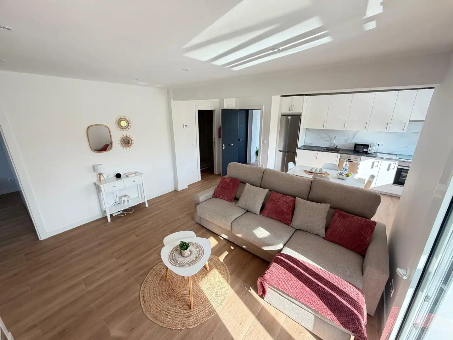 Sala d'estar de Apartament de lloguer en Sopela amb Calefacció, Moblat i Forn