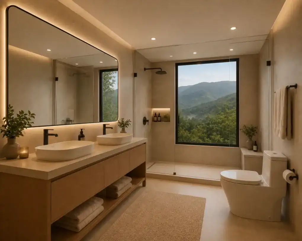 Bathroom of Houses for sale in Cangas de Onís  with Private garden and Terrace