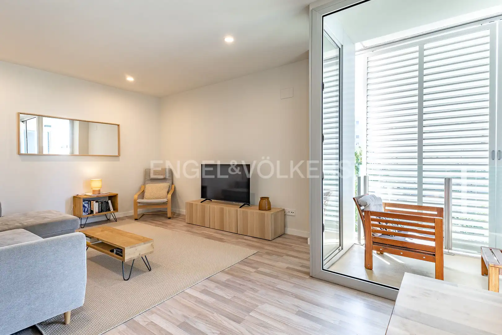 Living room of Flat for sale in Sant Adrià de Besòs  with Air Conditioner, Heating and Parquet flooring