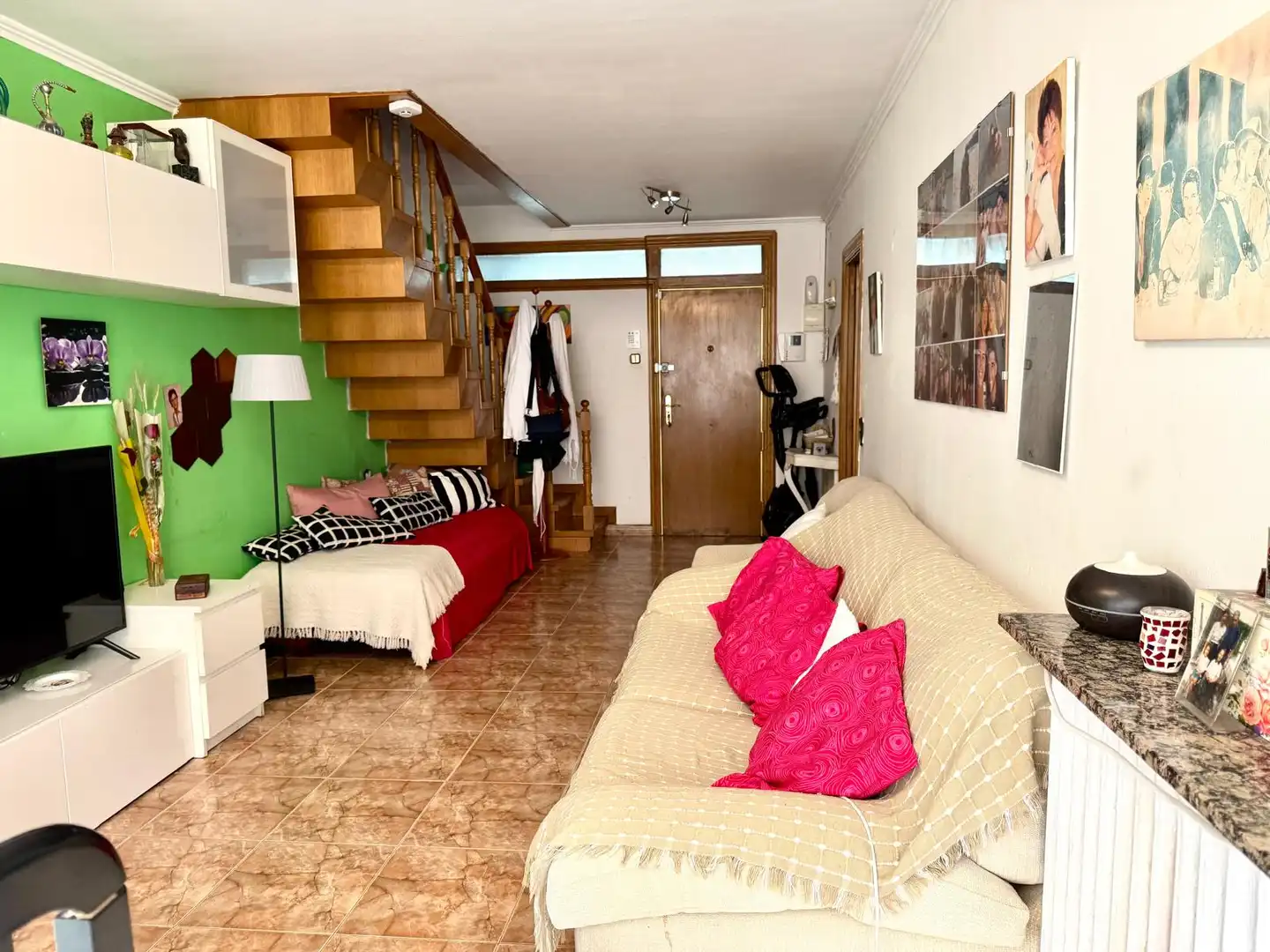 Sala d'estar de Pis en venda en Barcelona amb Aire condicionat, Calefacció i Balcó