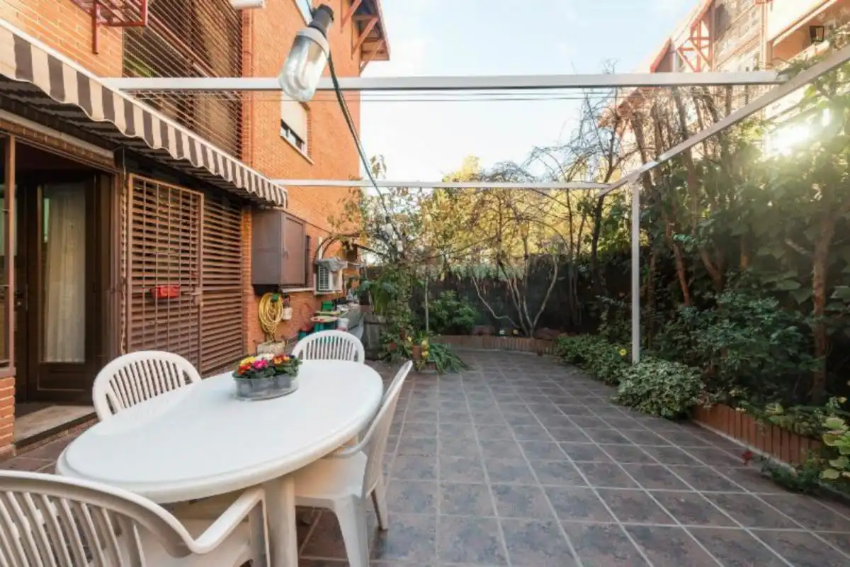 Terrace of Apartments for rent in Madrid  with Air Conditioner, Heating and Furnished