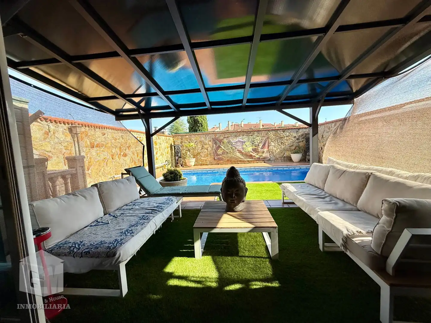 Terrace of Detached homes for sale in Arroyomolinos (Madrid)  with Air Conditioner, Heating and Private garden