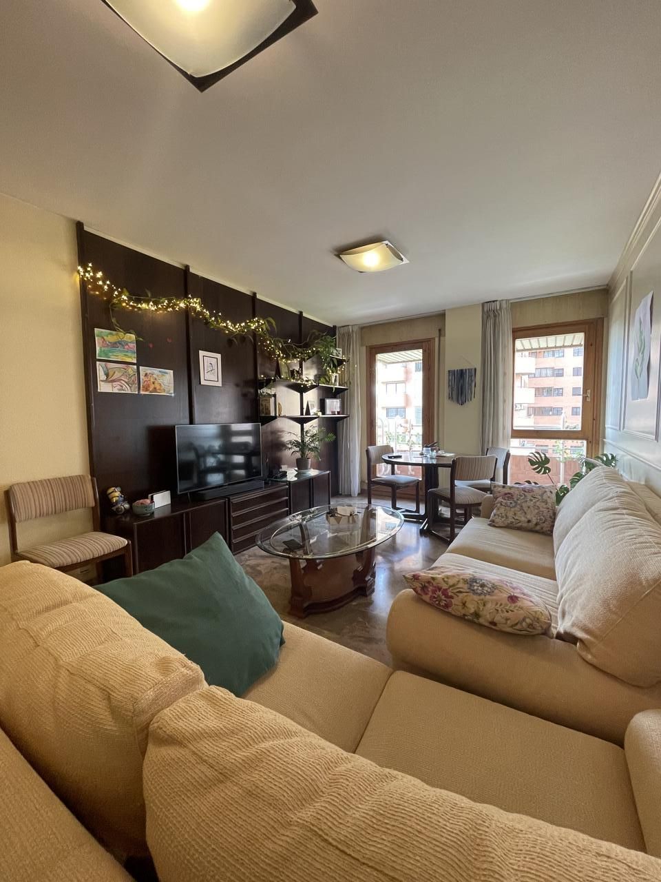 Living room of Flat for sale in  Zaragoza Capital  with Air Conditioner, Heating and Terrace
