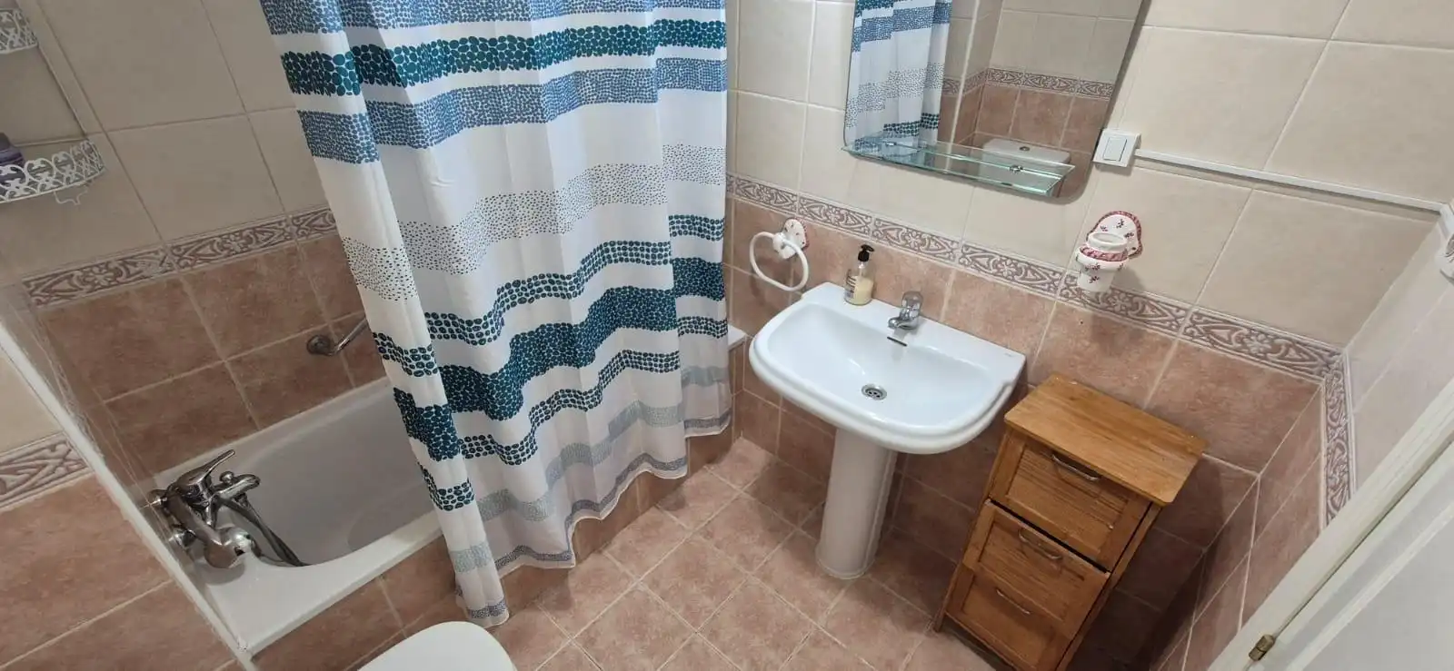 Baño de Piso de alquiler en Málaga con Terraza y Amueblado