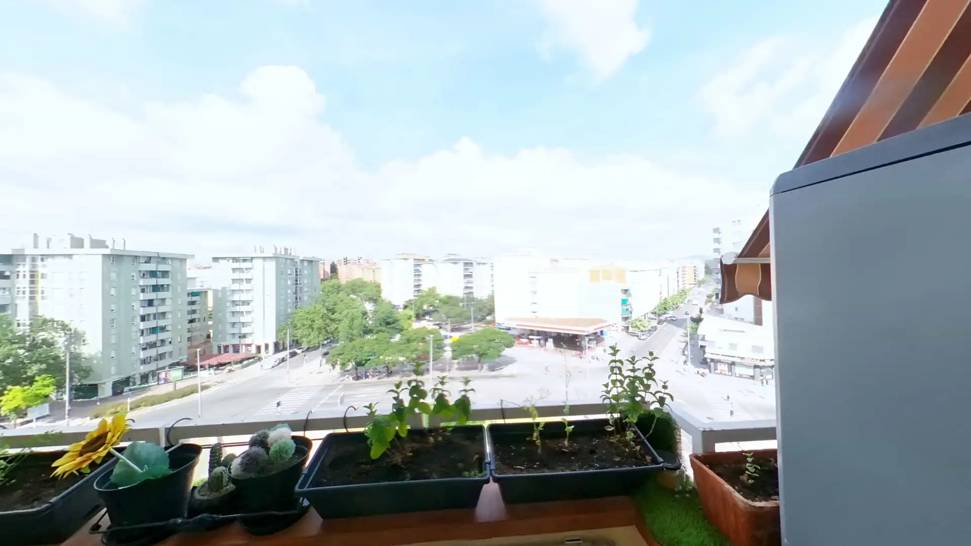 Balcony of Flat for sale in Sabadell  with Air Conditioner, Heating and Parquet flooring