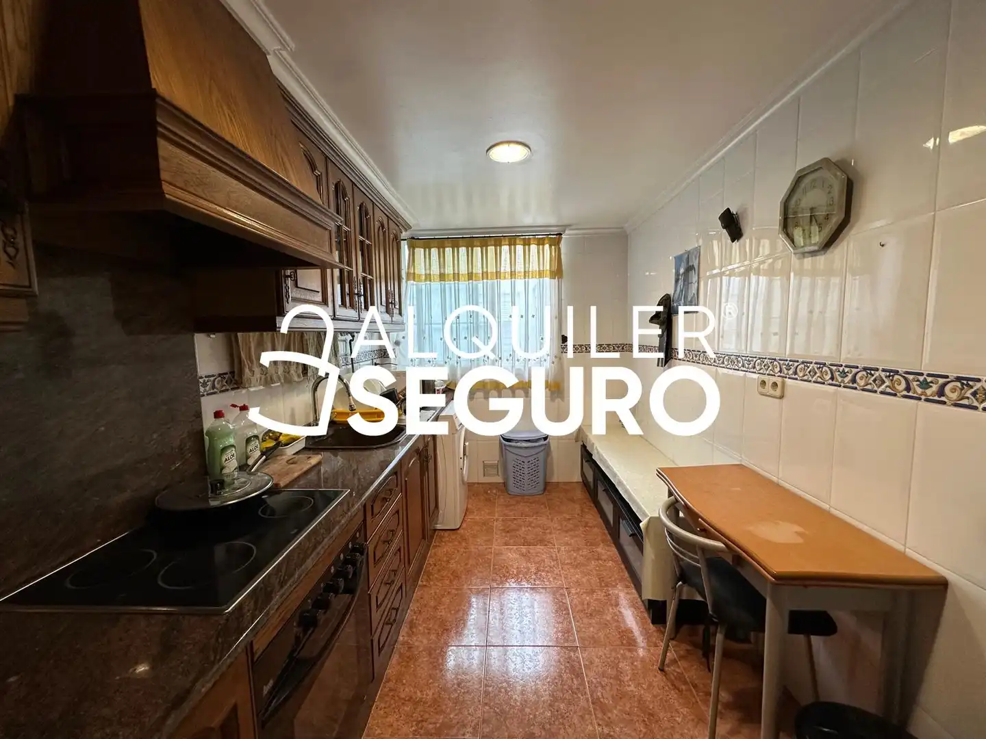 Kitchen of Flat for rent in Alfafar  with Air Conditioner, Terrace and Furnished