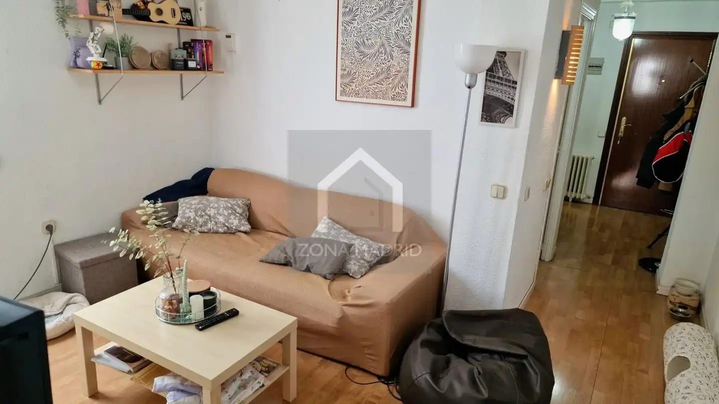 Living room of Flat for sale in Madrid  with Furnished