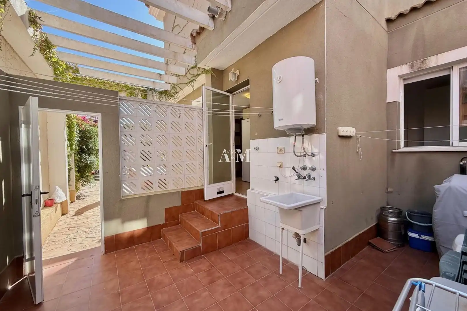 Garden of Detached homes for rent in Santa Pola  with Terrace, Swimming Pool and Furnished
