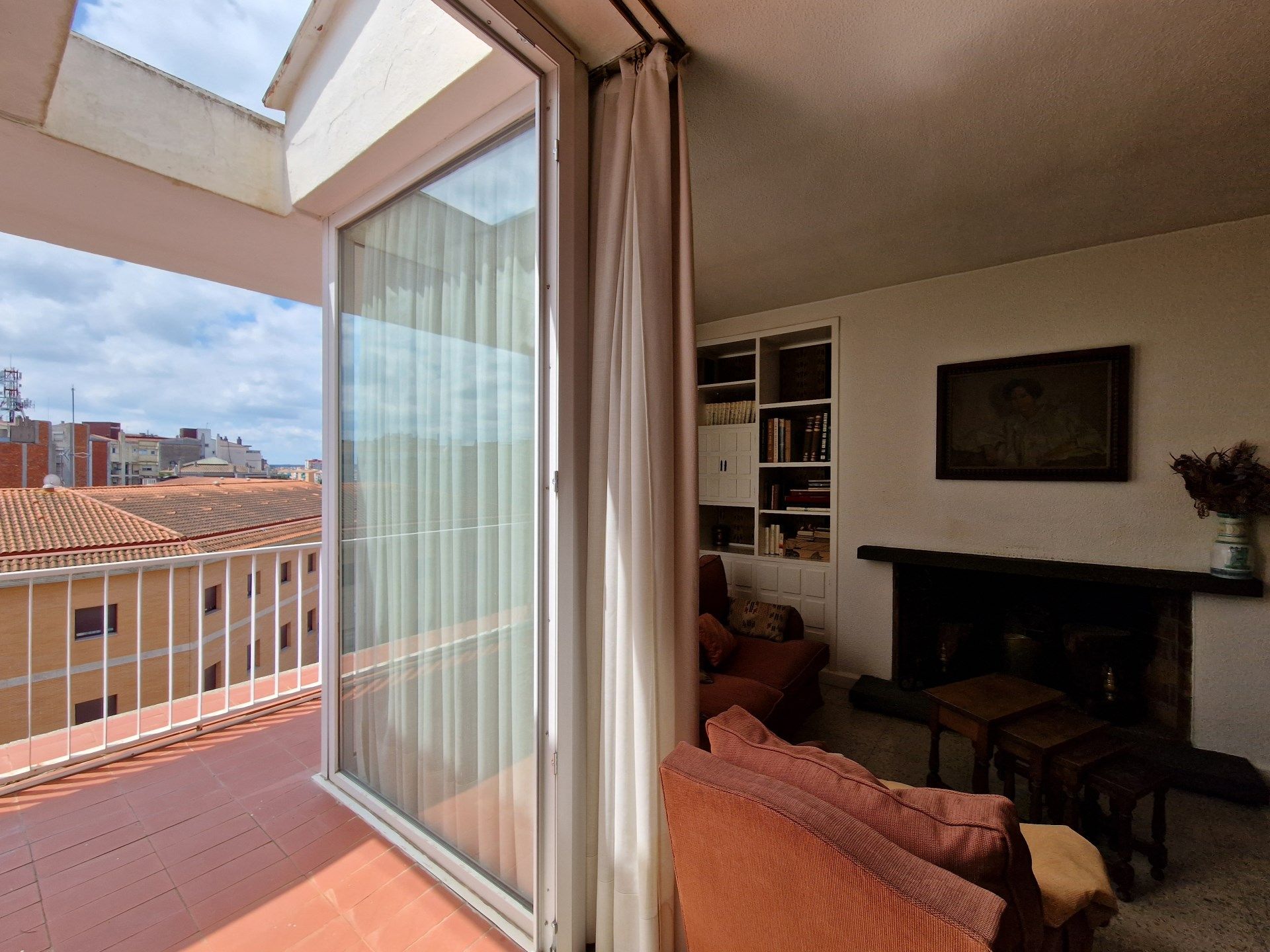 Bedroom of Attic for sale in Girona Capital  with Air Conditioner, Heating and Terrace