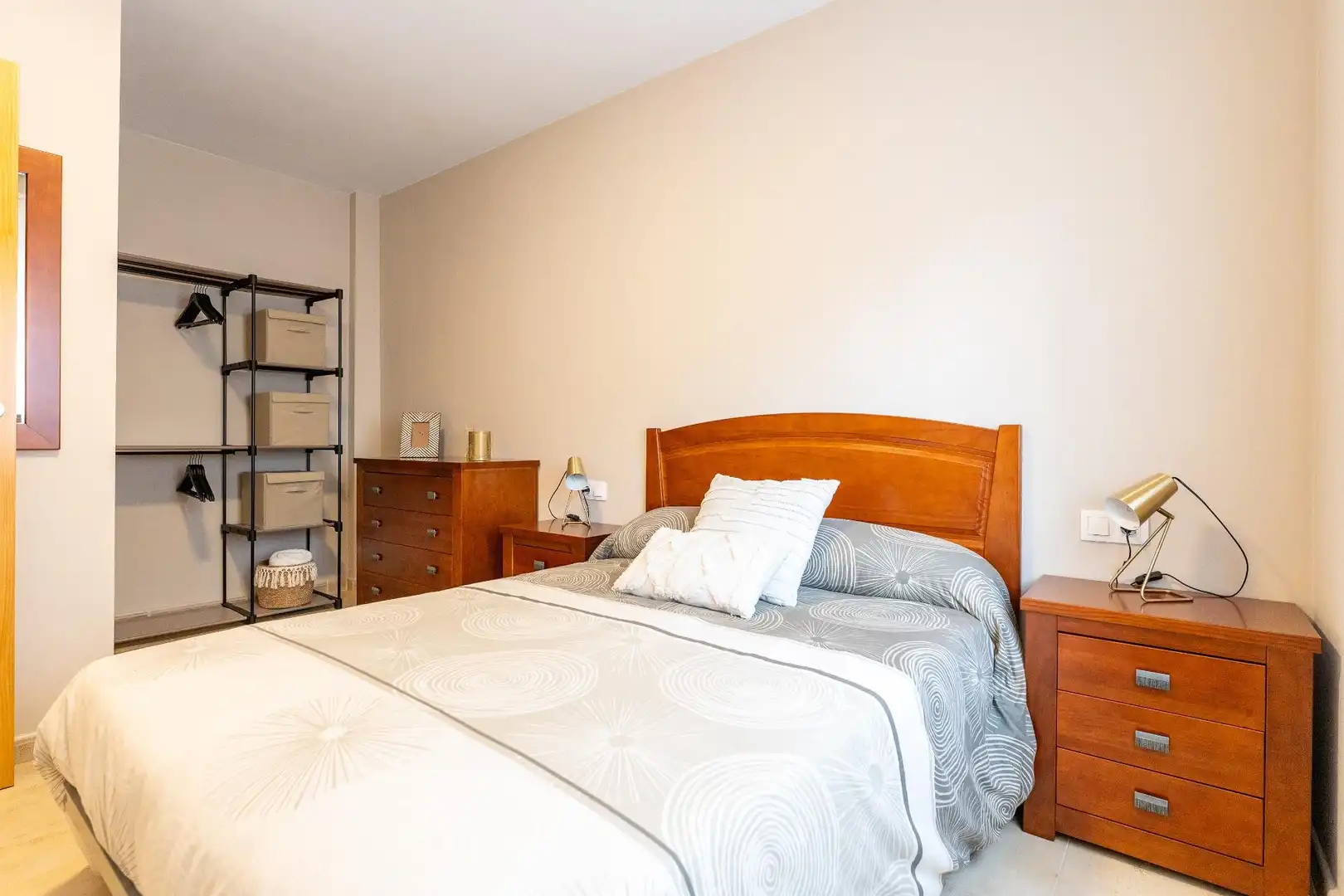 Schlafzimmer von Wohnung zur Miete in Reus mit Möbliert und Balkon