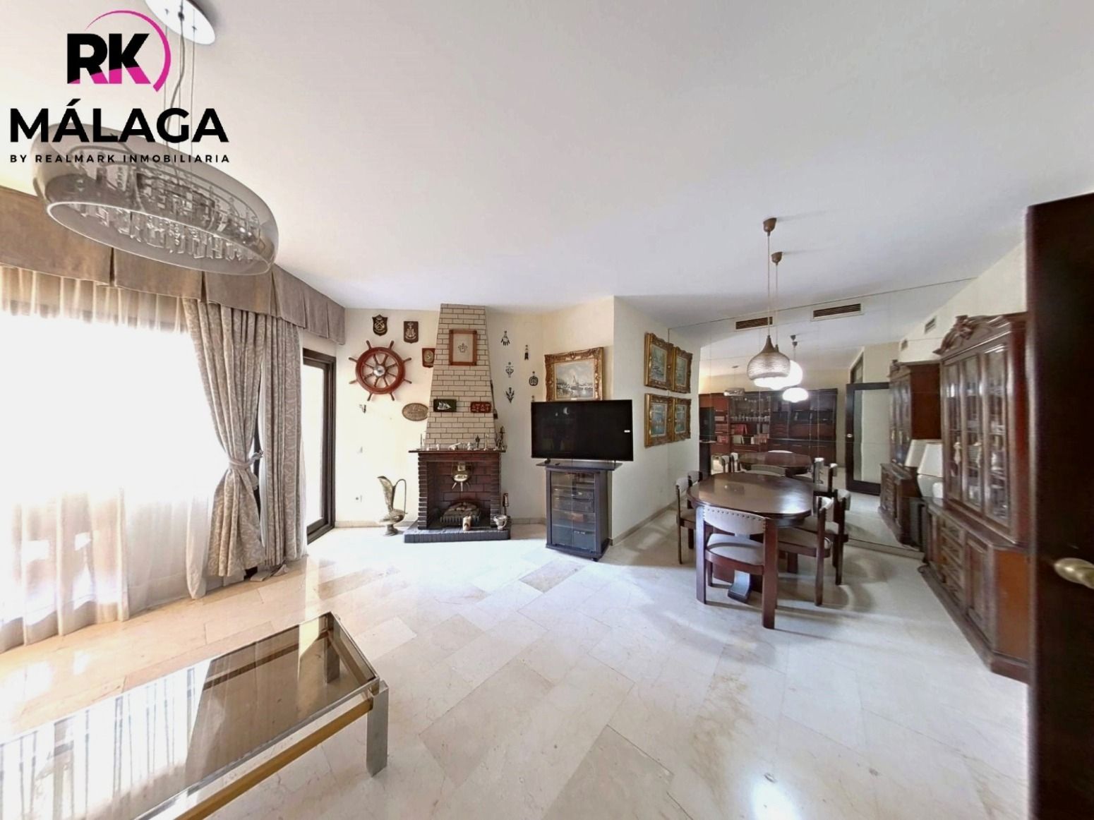 Dining room of Flat for sale in Málaga Capital  with Air Conditioner, Private garden and Terrace