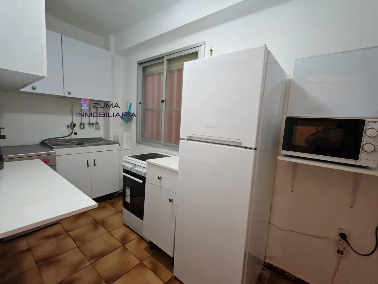 Kitchen of Flat for rent in Málaga  with Air Conditioner, Terrace and Furnished