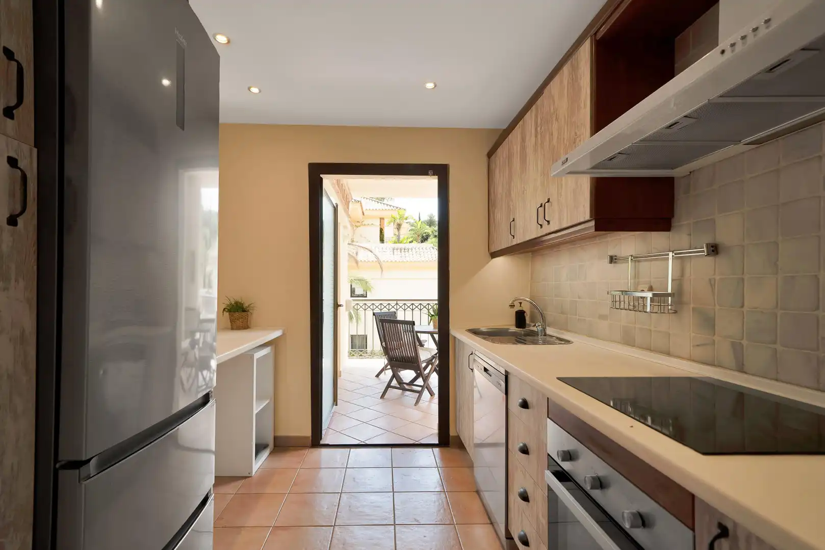 Kitchen of Apartments for rent in Marbella  with Air Conditioner, Heating and Private garden