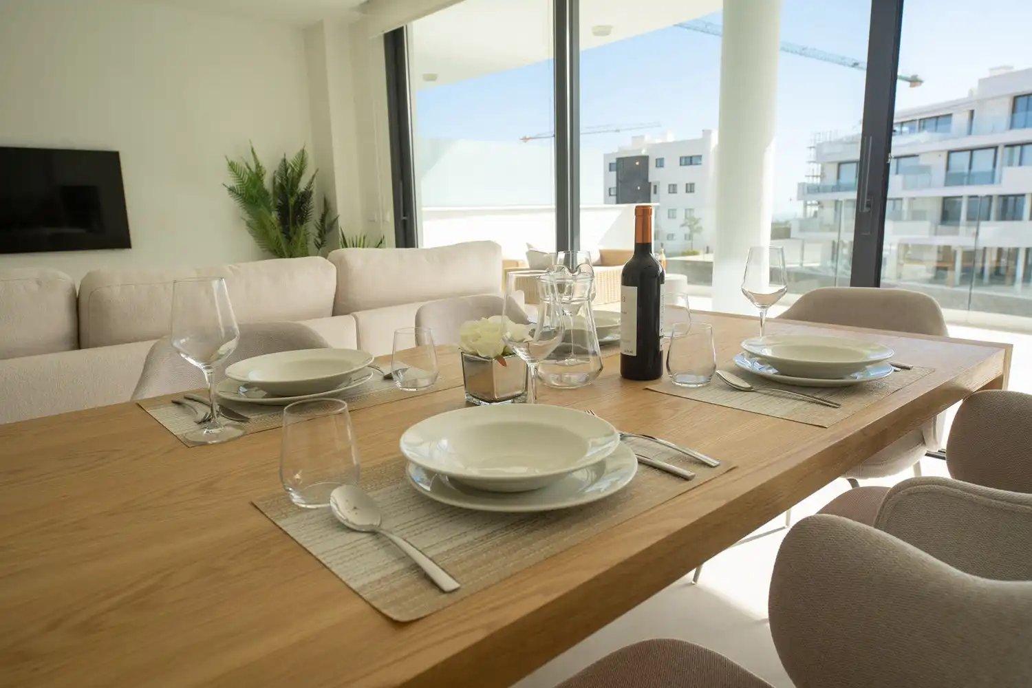 Esszimmer von Wohnung zum Verkauf in Fuengirola mit Klimaanlage, Heizung und Terrasse