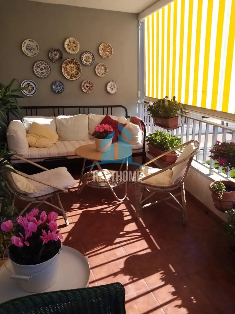 Terrace of Flat for rent in Tavernes de la Valldigna  with Air Conditioner, Heating and Terrace