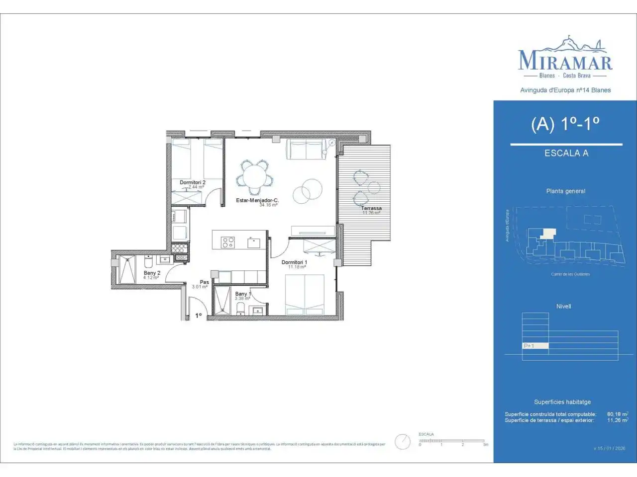 Piso en venta en Blanes con Aire acondicionado, Calefacción y Terraza