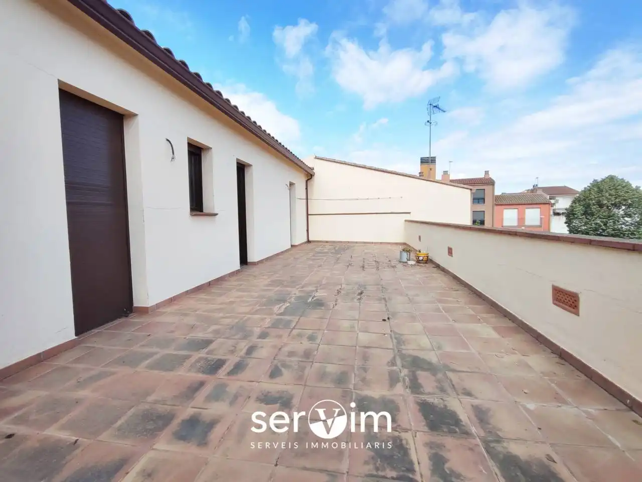 Terrassa de Casa adosada en venda en Llagostera amb Calefacció, Jardí privat i Terrassa