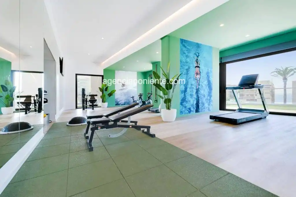 Living room of Flat for rent in Benidorm  with Air Conditioner, Terrace and Furnished