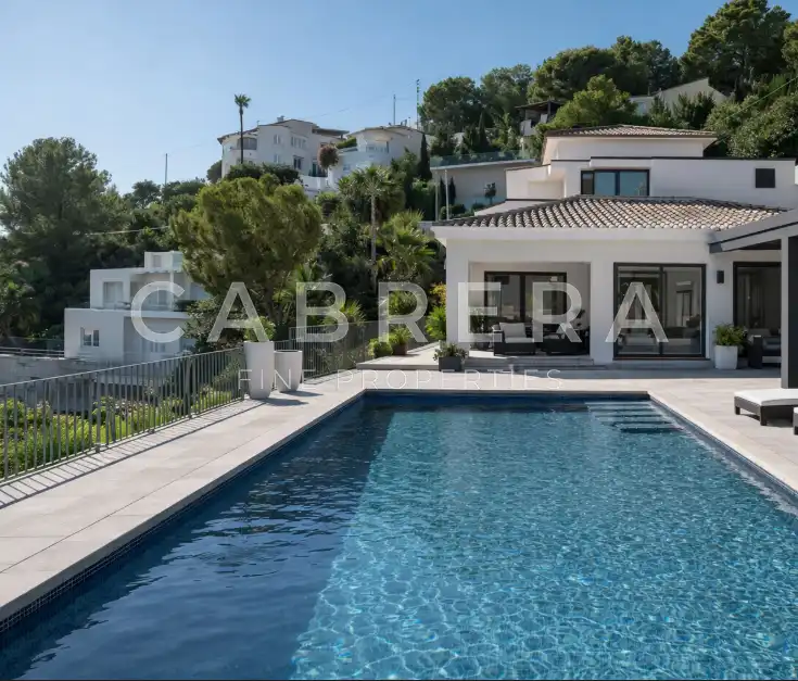 Vista exterior de Casa o chalet en venta en Benissa con Aire acondicionado, Calefacción y Jardín privado