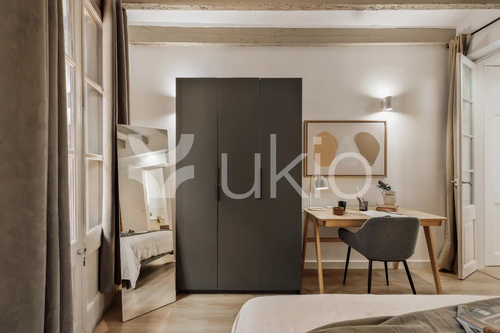 Bedroom of Apartments for rent in Barcelona  with Air Conditioner, Heating and Furnished