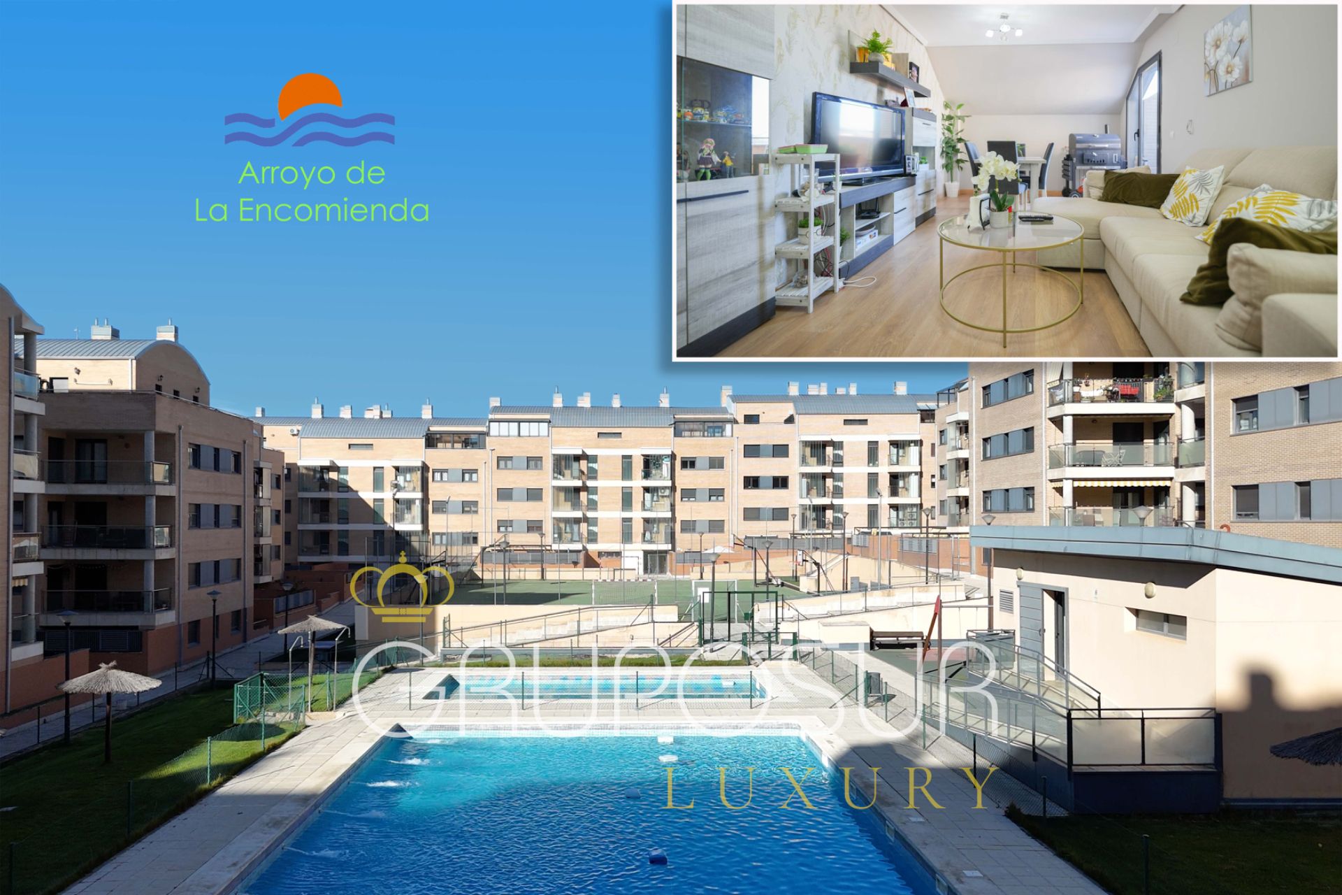 Piscina de Àtic en venda en Arroyo de la Encomienda amb Calefacció, Parquet i Terrassa