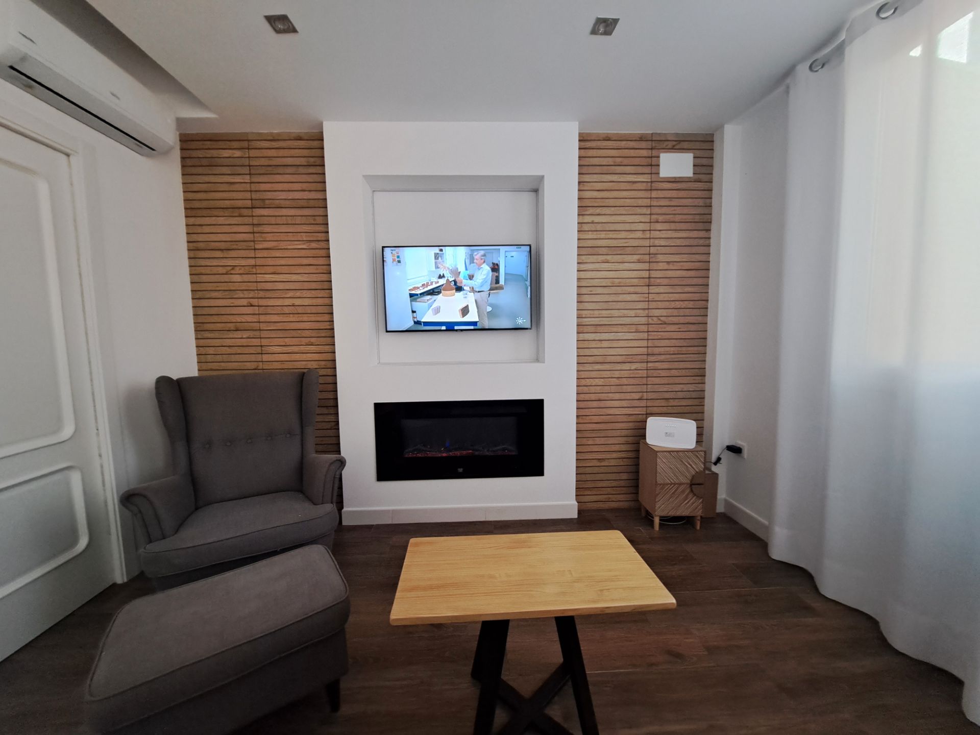 Sala de estar de Piso de alquiler en Sanlúcar de Barrameda con Aire acondicionado, Calefacción y Amueblado