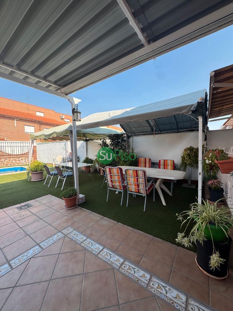 Terrace of Single-family semi-detached for sale in Yeles  with Private garden, Terrace and Swimming Pool