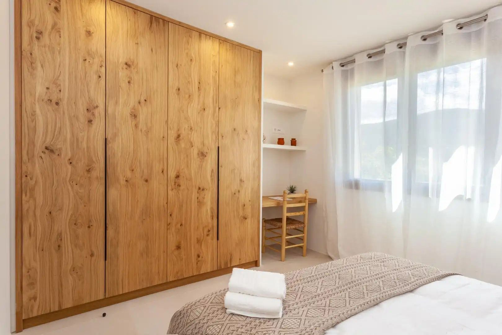 Schlafzimmer von Haus oder Chalet zur Miete in Pedreguer mit Klimaanlage, Heizung und Privatgarten