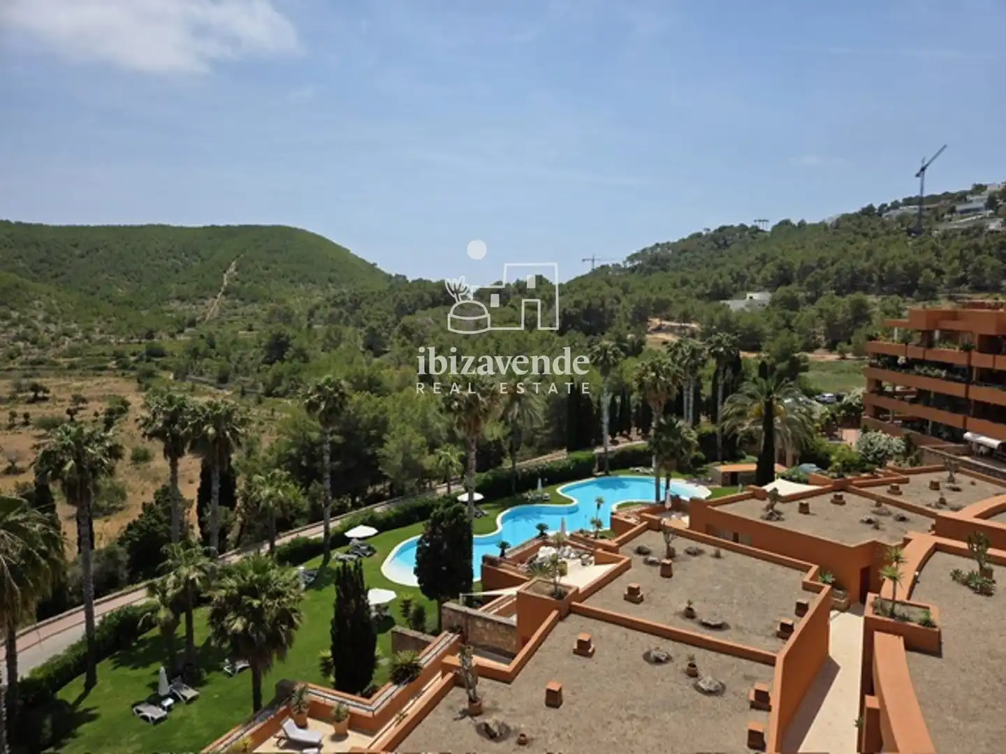 Jardín de Dúplex de alquiler en Santa Eulària des Riu con Aire acondicionado, Terraza y Trastero