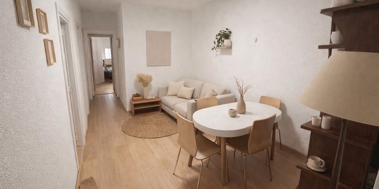 Living room of Flat for sale in  Madrid Capital  with Heating, Private garden and Terrace