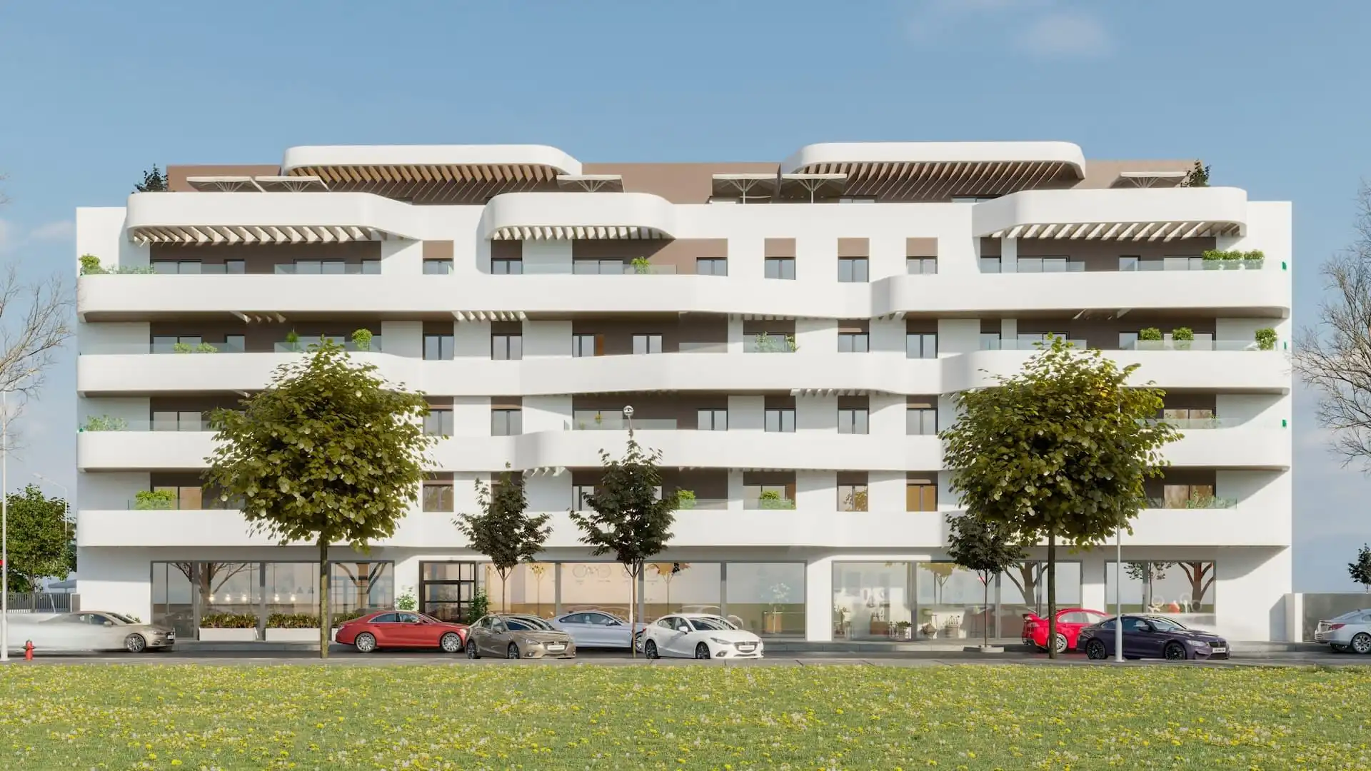 Vista exterior de Apartamento en venta en Mijas con Aire acondicionado, Calefacción y Terraza