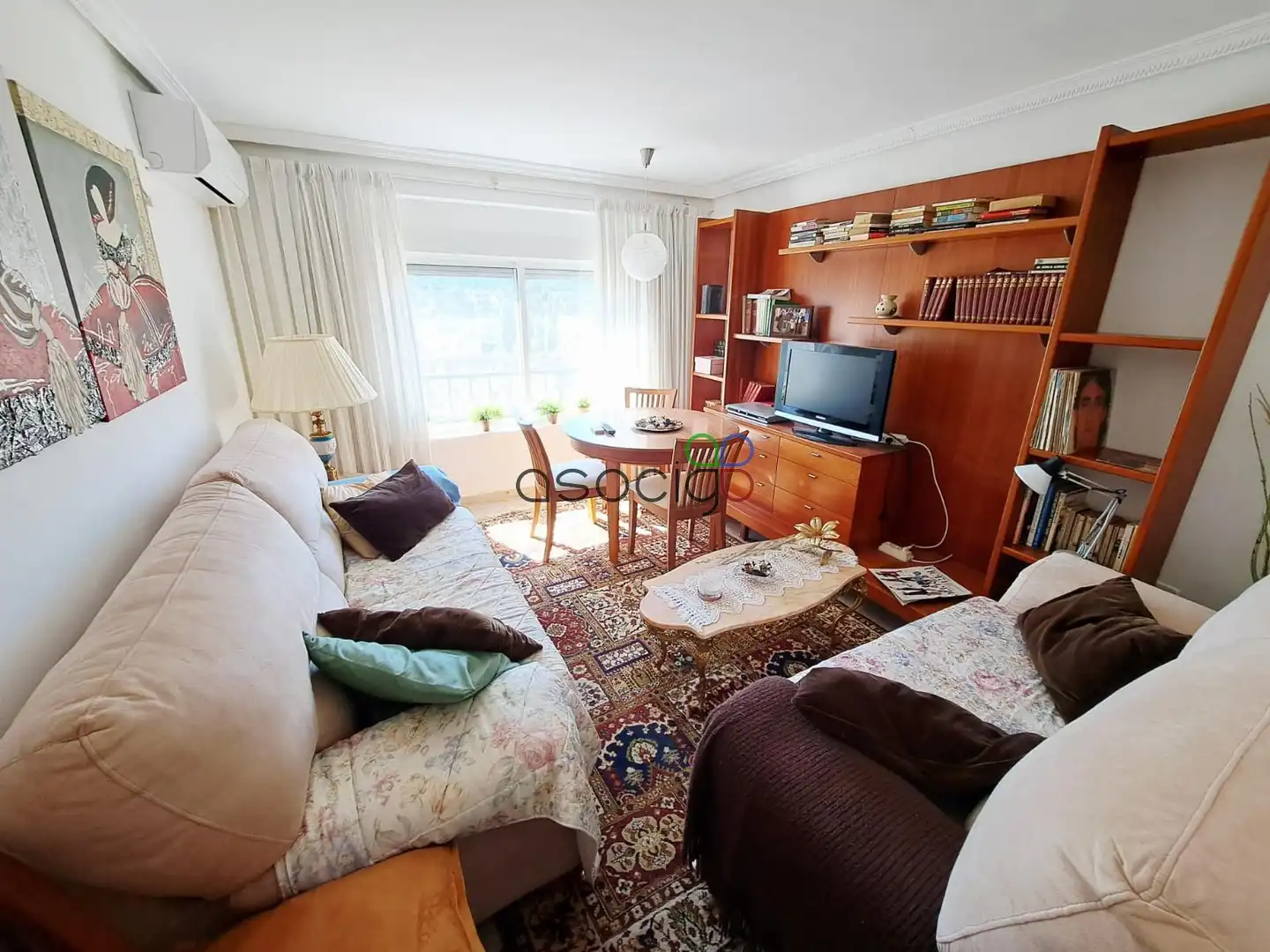 Living room of Flat for sale in Buendía  with Air Conditioner, Storage room and Furnished