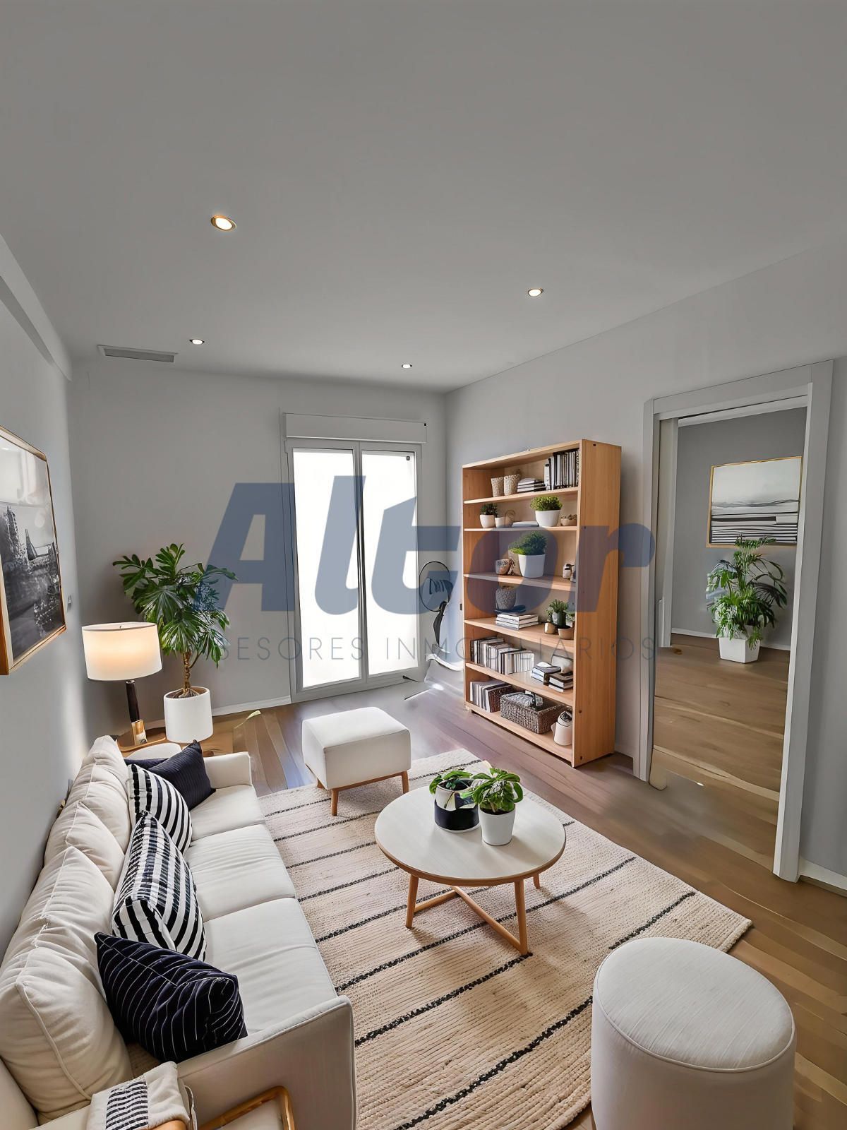 Sala de estar de Piso en venta en  Madrid Capital