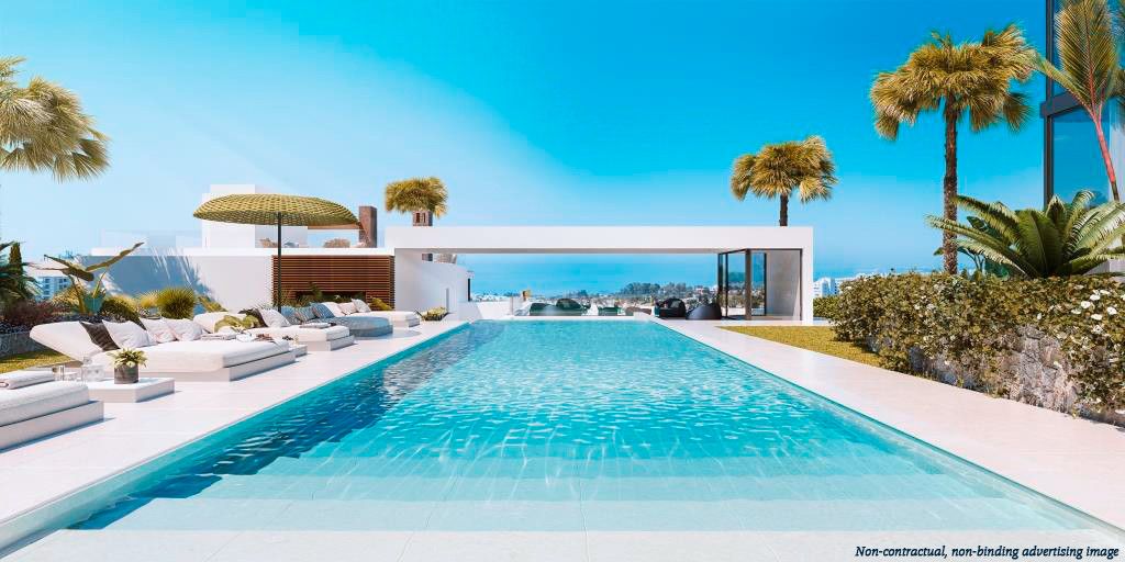 Piscina de Casa adosada en venda en Marbella amb Jardí privat, Terrassa i Piscina
