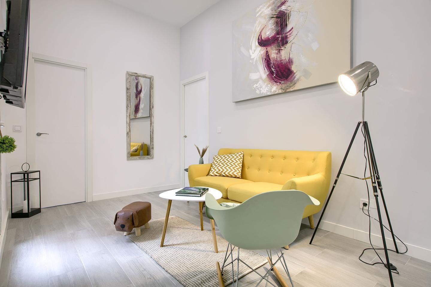 Sala d'estar de Planta baixa en venda en  Madrid Capital amb Terrassa